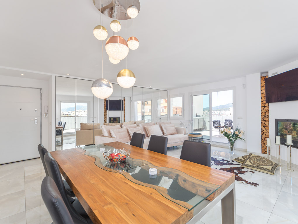 Palma - Penthouse d'angle avec 90 m² de terrasse vue mer et cathédrale — photo 4