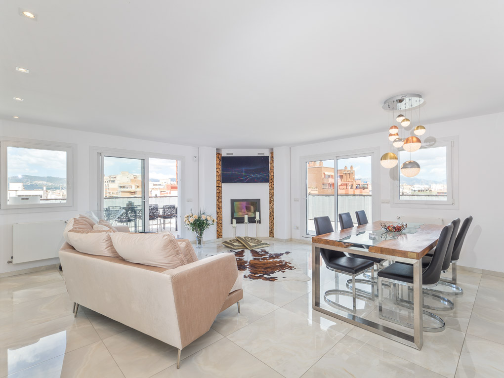 Palma - Penthouse d'angle avec 90 m² de terrasse vue mer et cathédrale — photo 5