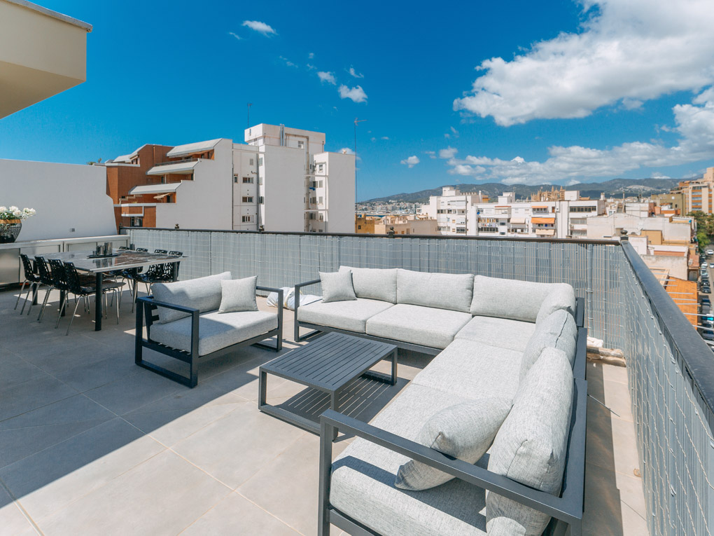 Palma - Penthouse d'angle avec 90 m² de terrasse vue mer et cathédrale — photo 15