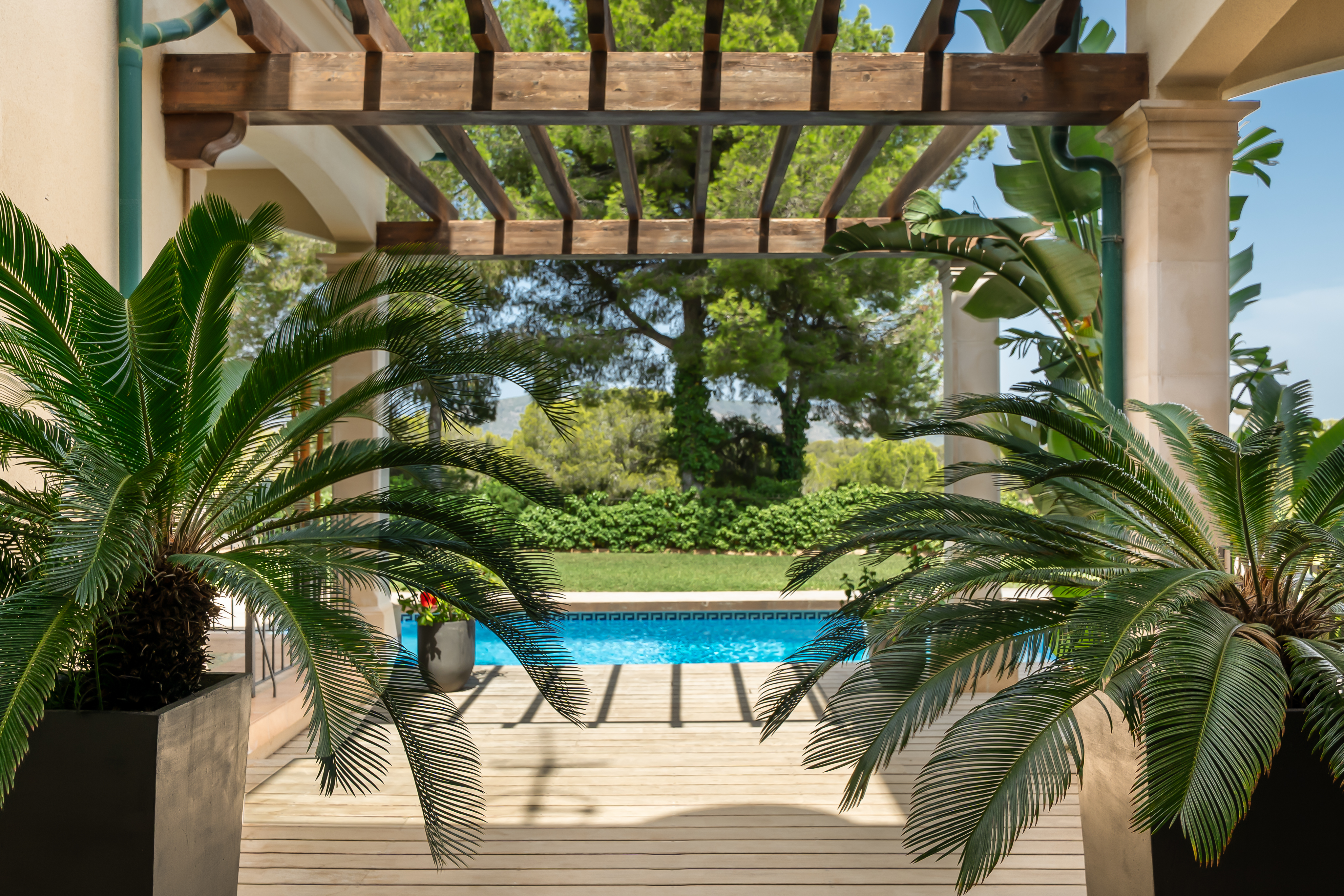 Cala Vynies - Villa de quatre chambres avec espaces de vie distincts, magnifique jardin, piscine et vue mer sur la baie de Palma — photo 20